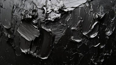 Siyah arka planda siyah beyaz boya