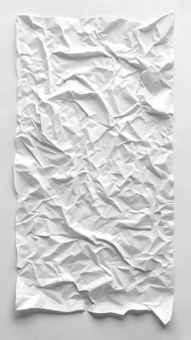 gri zemin üzerine beyaz buruşuk kağıt