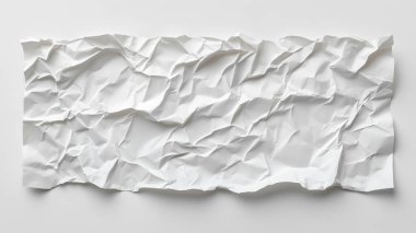 Beyaz buruşmuş kağıt arkaplan.