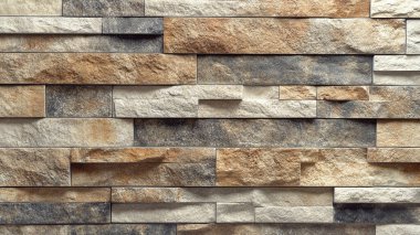 Modern taş duvar arkaplanı. 3d oluşturma