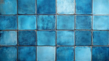 mavi kiremit desenli