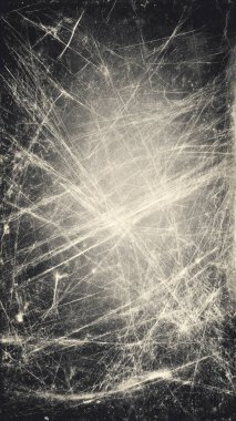 Siyah beyaz arka plan. Çatlaklı ve çizikli soyut doku