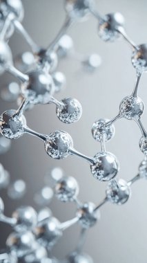 Moleküler yapı, bilimsel kavram, 3 boyutlu çizim