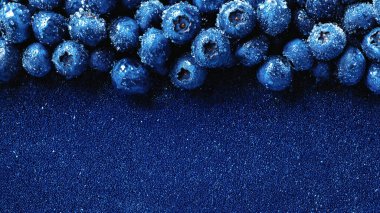 Soyut mavi boncuklar, kapatın.