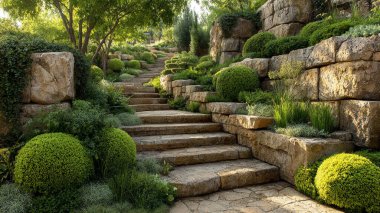 Eski kalenin güzel bahçesi