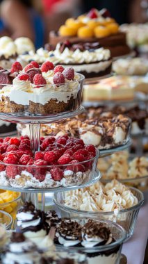 Bir çok farklı kekin seçici odak noktası