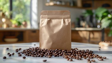 Kahve çekirdekli çanta.