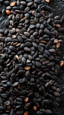 Ayçekirdeği kopya alanı siyah zemin üzerine.