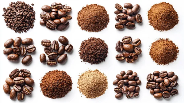 kavrulmuş kahve çekirdeği kümesi