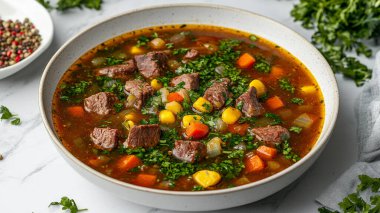 et çorbası sebzeli