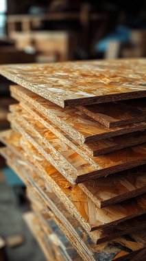 Depoda bir yığın tahta var..