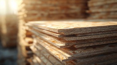 İnşaat için ahşap tahtalar