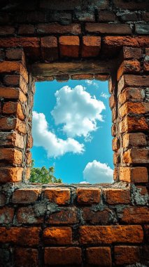 pencere tuğla duvar kökenli