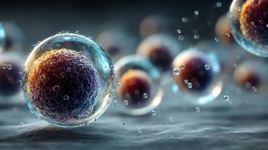 hücre hücresi, 3 boyutlu illüstrasyon