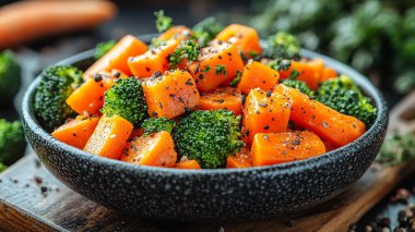 sağlıklı organik taze havuç kasede