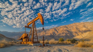 Çölde yağ pompası