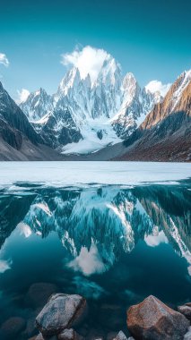 Dağların güzel manzarası