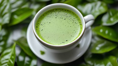 Sütlü yeşil çay