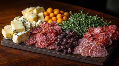 Peynir ve salam tabağı