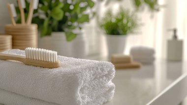 Spa tedavisi ve bulanık arkaplan içeren kompozisyon