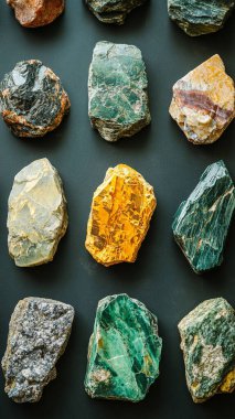 çeşitli doğal taş dokuları