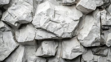 Beyaz ve siyah taşlı taş duvar