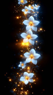 parlayan yıldızlar, fraktal, soyut arkaplan, yaratıcı tasarım.