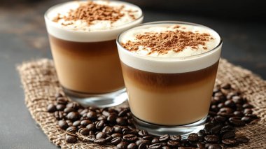 Kahve ve tarçınlı kahve.