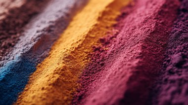 Siyah arkaplanda renkli göz farı tozu