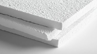 Beyaz arka planda köpük. Temizlik için köpük lastik köpük..