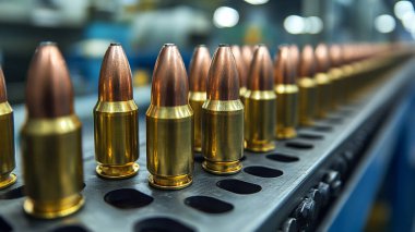 Askeri makineler için otomatik makineli tüfek. Endüstriyel makinedeki otomatik otomatik makine için otomatik sistem.