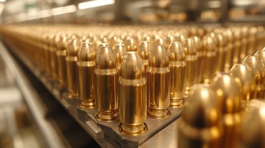 Mağazadaki metal şişeler.