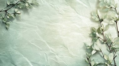 beyaz ve yeşil okaliptüs yaprakları.