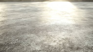 Beton zeminli boş oda, arka plan