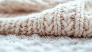 Yumuşak örülmüş yün arka plan, yakın plan, yakın çekim. kış mevsimi