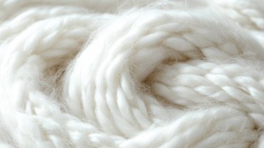 Beyaz yün dokusu, yakın çekim. makro.