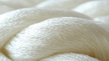 Beyaz pamuk iplik arkaplanını kapat.