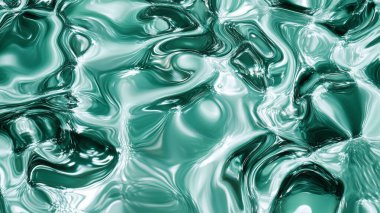 Mavi ve yeşil sıvı ile soyut arkaplan.