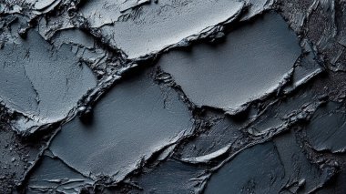 Soyut koyu siyah arkaplan, siyah lekeli siyah taş doku..