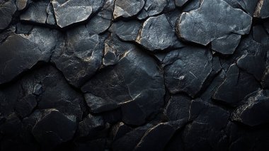 siyah taş dokusu. Doğal arkaplan, taş doku, koyu gri renk, siyah arkaplan