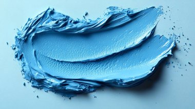 Beyaz arkaplanda mavi boya darbeleri