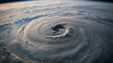 Yüksek çözünürlüklü Dünya gezegeninin manzarası