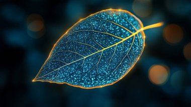 Doğadaki mavi yaprak