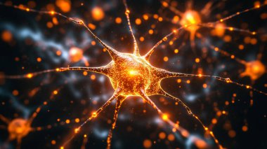 İnsan beyninin soyut arkaplanı