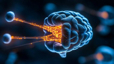 Uzayda soyut DNA hücresi oluşturuluyor. tıbbi teknoloji geçmişi.