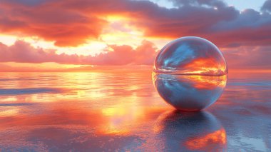 Günbatımında küre