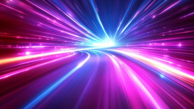 Işık ve ışınlar ile soyut arkaplan