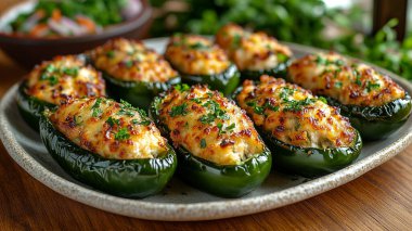 Lezzetli ve taze doldurulmuş sebzeli pilav.