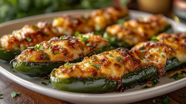 Peynirli ve otlu ızgara kabak.