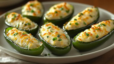 sarımsak, biber ve kapari ile doldurulmuş biber.